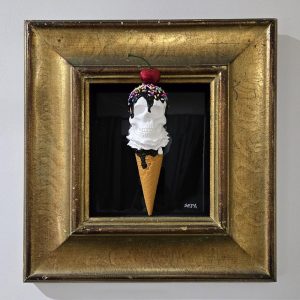 Skull Cream in Gold Frame