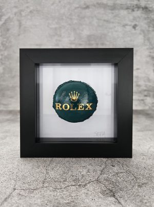 Framed Green Rolex LUXARON